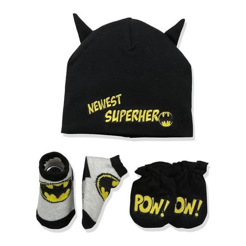 DC Comics Baby Boys Batman Take-Me-Home Set, Black, 0-3 Months