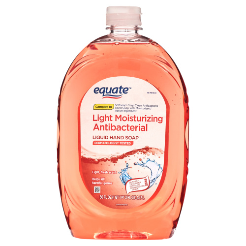 Equate Light Moisturizing Antibacterial Liquid Hand Soap, 50 fl oz