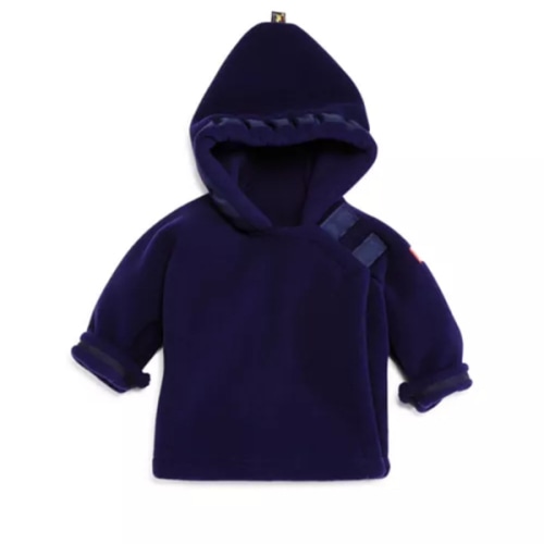 Navy Hooded Fleece Jacket - 6 Months