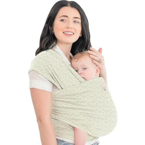 KeaBabies Baby Wrap Carrier - All in 1 Original Baby Carrier Newborn to Toddler Sling, Easy to Wear, Hands Free Bonding, Lightweight, Breathable Infant Wraps (Chevron Maze)