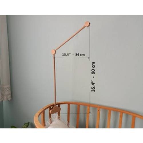 Baby Crib Mobile Hanger, Baby Crib Mobile Arm Made of Natural Wood, Baby Mobile Crib Holder for Nursery, Natural Baby Gift,