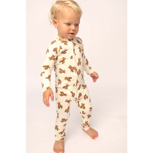 Teddy Bear Double Zipper Bamboo Sleeper