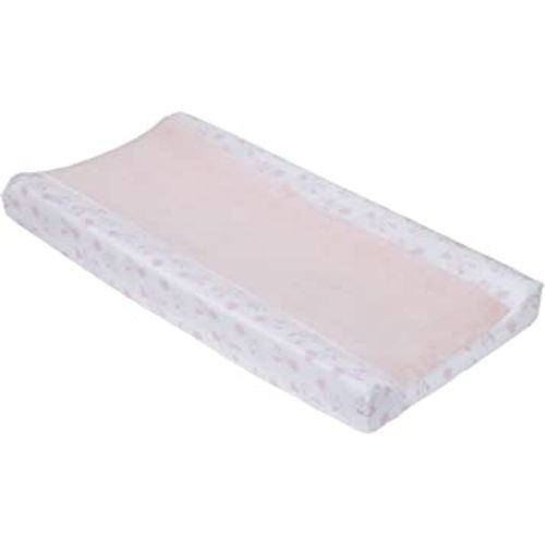 Disney Minnie Mouse Be Happy Pink and White Super Soft Changing Pad Cover