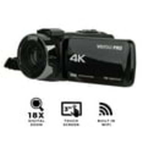 Vivitar 4K HD Digital Video Camera with WiFi, Built in Night Vision, and 3" Touch Rotational Display