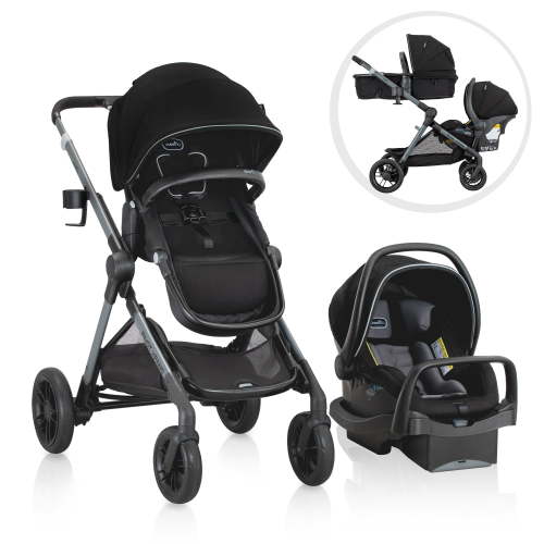 Evenflo Pivot Xpand Single to Double Travel System with LiteMax Infant Car Seat (0-5 Years), 0-5 Years, Rear Facing Infant Car Seat 4-35 lbs, - Walmart.ca