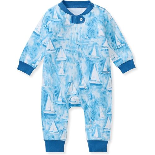 Burt's Bees Baby Baby Boys' Sleep and Play Pajamas, Zipped Jumpsuit