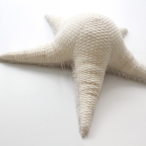 Big Albino Sea Star - Handmade Stuffed Animal / pillow