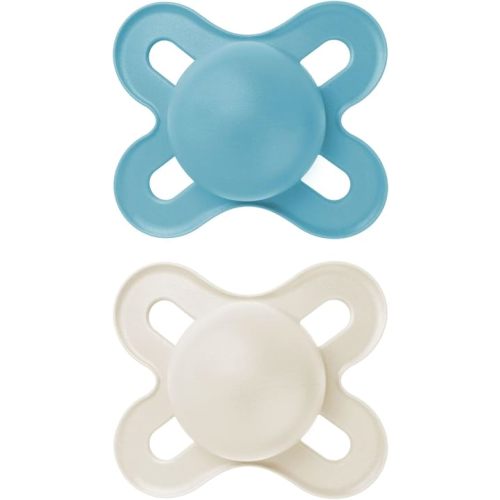 MAM Original Start Matte Baby Pacifiers, Binky for 0-3 Months, BPA-Free Silicone Nipple, Easy to Clean, Best for Newborn Babies, Developed with Medical Experts, 2 Count Binkies with Sterilizer Case