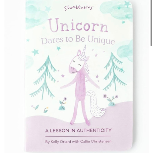 Slumberkins Unicorn, Dares to be Unique: A Lesson In Authenticity | Promotes Authenticity, Bravery & Friendship | Social Emotional Tools for Ages 0+
