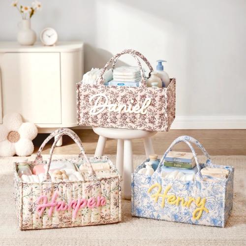 Custom Name Diaper Caddy