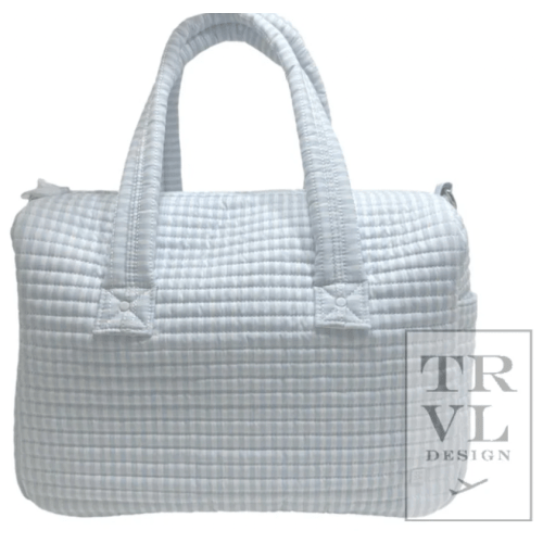 Pimlico Stripe Blue Quilted Stroller Bag