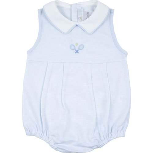 Tennis Bubble Romper, Blue - Cuclie | Maisonette