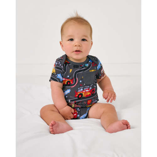 Disney & Pixar Piston Cup Pocket Bodysuit | Little Sleepies