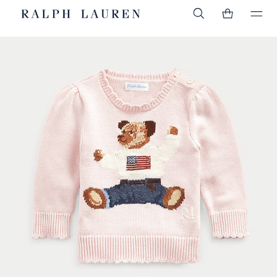 Polo Bear Cotton Sweater | Ralph Lauren