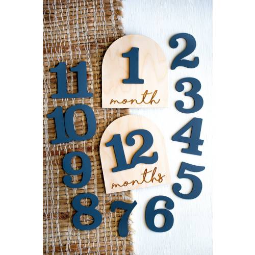 Baby Monthly Milestone Interchangeable Monthly Milestone Markers Wooden Boho Baby Photos Milestone Disks Monthly Photo Prop Milestone Cards