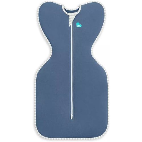 Love to Dream Swaddle UP, Baby Sleep Sack, Self-Soothing Swaddles for Newborns, Get Longer Sleep, Secure Fit Helps Calm Startle Reflex, New Born Essentials for Baby, 1.0 TOG, Medium 13-19 lbs, Denim