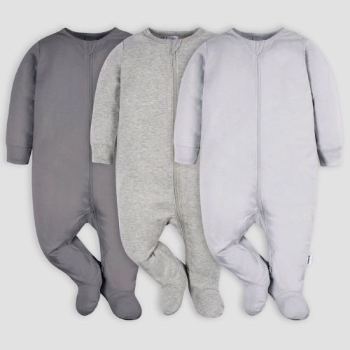Gerber Baby 3pk Sleep N' Play, Color: Gray, Size: Newborn