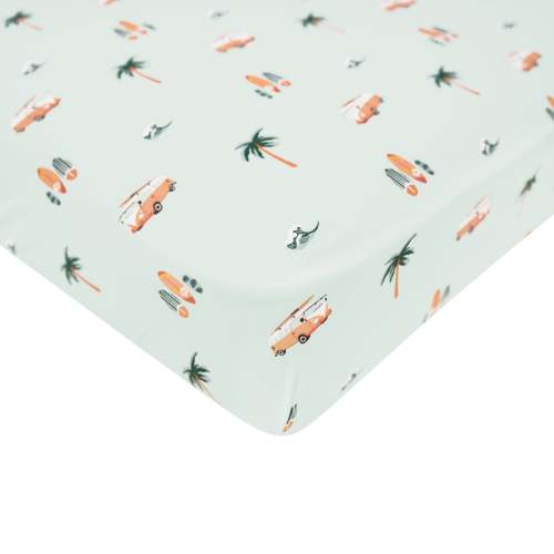 Crib Sheet in Dew Surf