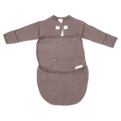 embe 0-3mo Long Sleeve Swaddle Sack, Arms-In/Arms-Out, Legs-In/Legs-Out, Color: Cocoa