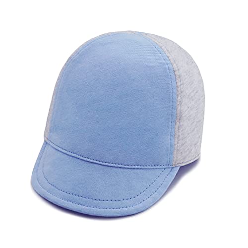 Keepersheep Baby Reversible Baseball Cap Infant Sun Hat, Cotton Knit Soft Brim for Infant Toddler, Summer Outdoor Unisex
