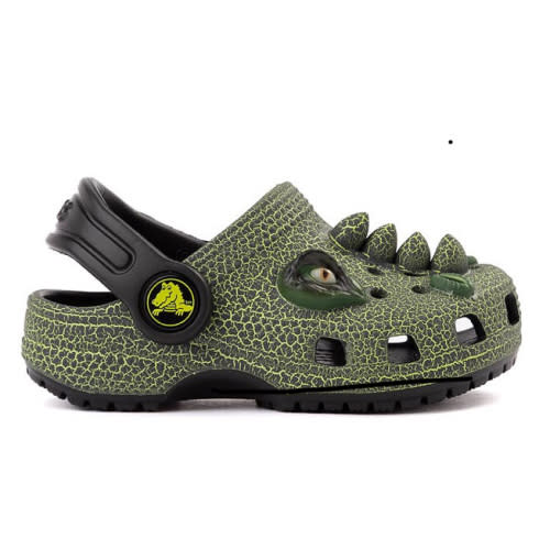 Crocs Classic I AM Scary Dino Clog - Baby / Toddler - Black | Journeys