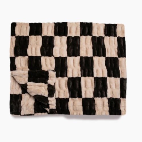 Espresso Check Blanket | Lola Blankets