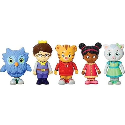 Daniel Tiger's Neighborhood - Friends Figure Set (5-Pack) – 2.5” Poseable Figures for Pocket-Sized Play – Ages 3+