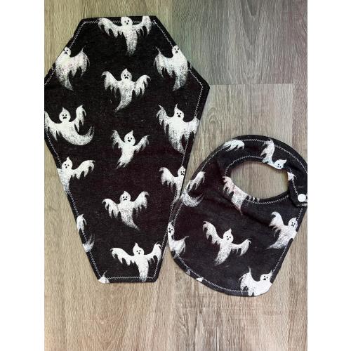 Spooky Bibs and Burp Cloth Sets