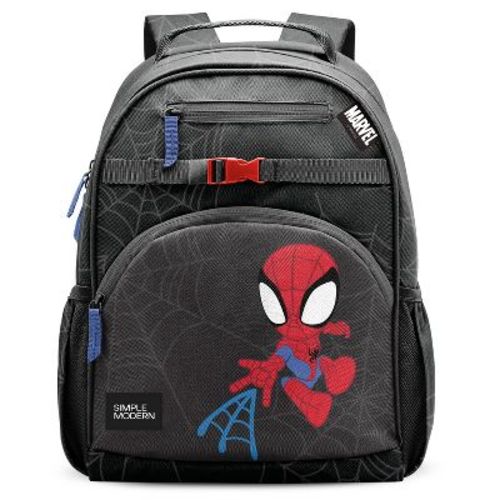 Simple Modern Kids' 12L Fletcher Backpack - Spidey Kid: Water-Resistant, Polyester