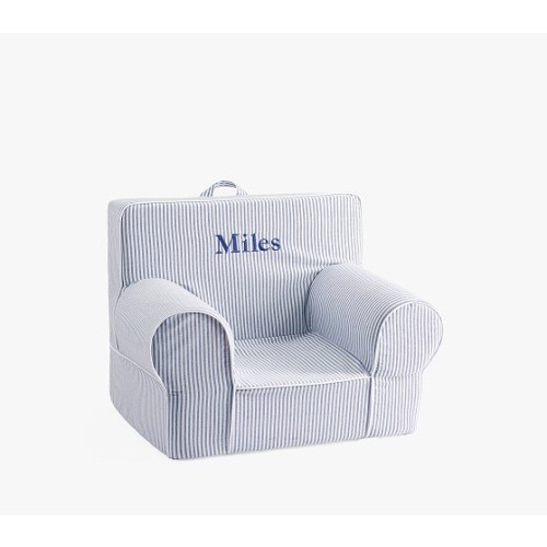 Anywhere Chair®, Twill with White Piping | Pottery Barn Kids