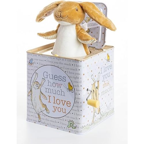 KIDS PREFERRED Guess How Much I Love You - Nutbrown Hare Jack-in-The-Box - Musical Toy for Babies