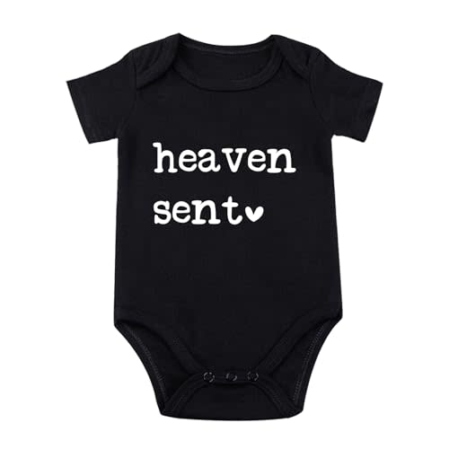 SproutJoy Heaven Sent Baby Bodysuit Religious Pregnancy Announcement Baby Romper Unisex Bodysuit