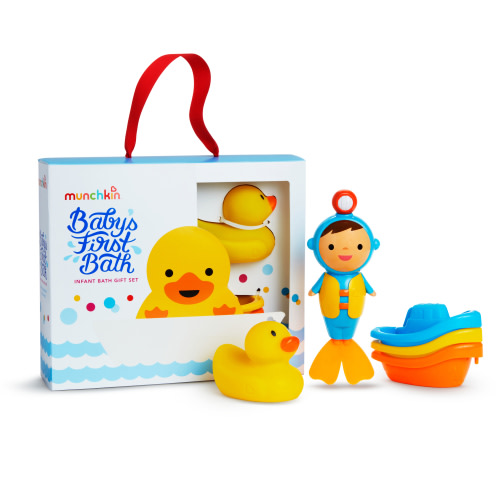 Munchkin® Baby's First Bath Baby and Toddler Bundle Gift Set, Unisex