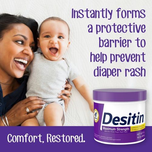 Desitin Maximum Strength Baby Diaper Rash Cream with Zinc Oxide - 16oz