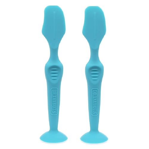 Dr. Talbots Silicone Diaper Cream Brush with Suction Base, Aqua (2 Pack)