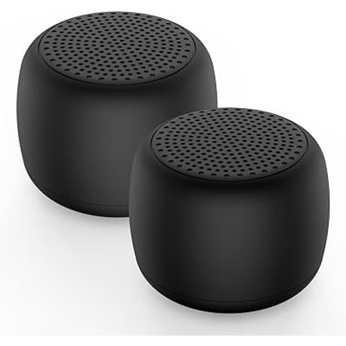 White Noise Machine Babelio Mini Sound Machine for Adults Kids Baby | 15 Non-looping Sounds | Timer | Easy to Pocket and Travel - Black (Pack of 2)