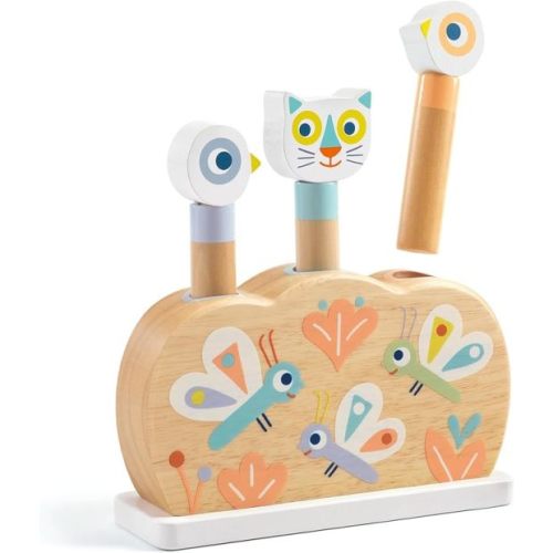 DJECO BabyPopi Wooden Pop Up Toy