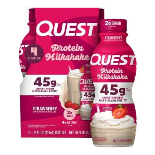 Quest Nutrition Ready to Drink High Protein Milkshake - Strawberry - 4ct/56 fl oz