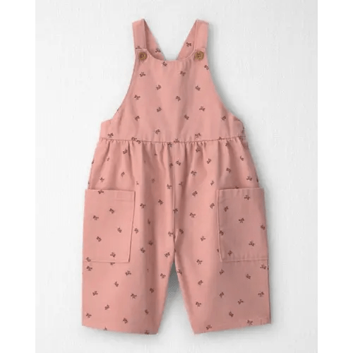 Baby Girl Organic Cotton Twill Wide Leg Overalls - Little Planet | Carter's
