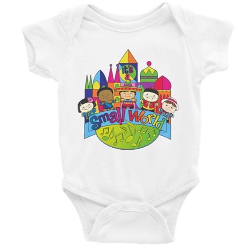 Small World Short Sleeve Unisex Onesie (3-6)