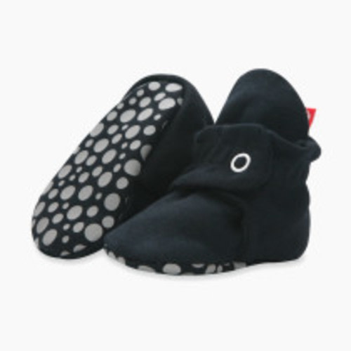 Zutano Organic Cotton Booties - Black, 3-6 Months