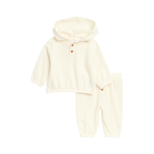 Cotton Hoodie & Pants Set, 6M