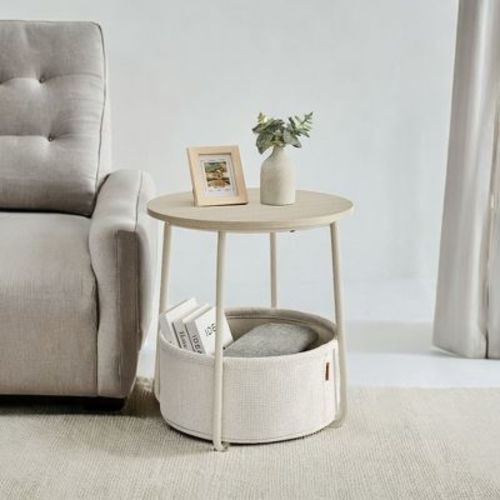 Small Side Table with Storage Round End Tables Living Room Side Tables for Small Spaces Bedroom