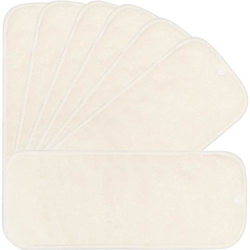 7 Pack Inserts with Snap - Reusable and Absorbent - Perfect for Any Diaper - Nora's Nursery