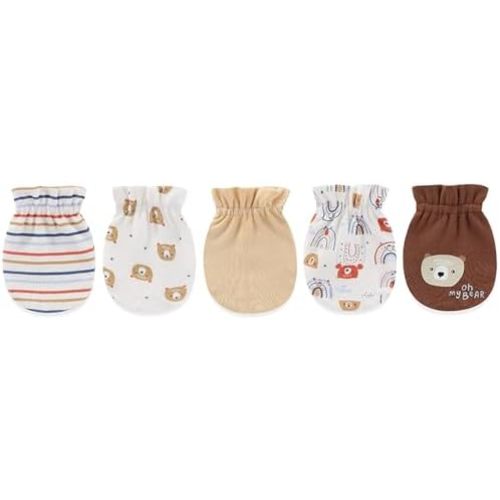 Unisex Baby Cotton Scratch Mittens For Newborn Baby Boys Girls Mittens Accessory 0-6 Months