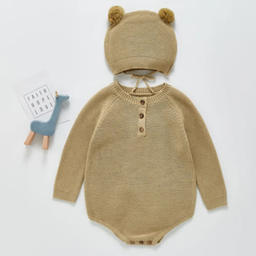 Apricot Boho Bear Two Piece – The Boho Bebe