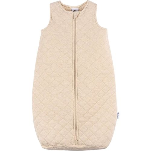 Gerber Baby Unisex Quilted Wearable Blanket, Oatmeal Heather, 0-6 Months
