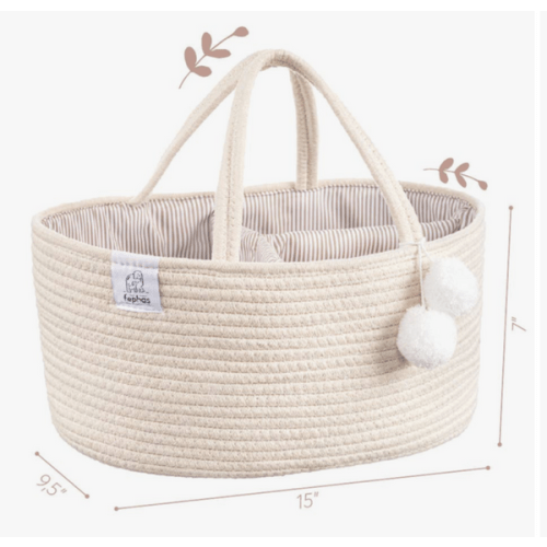 Diaper Caddy- cotton rope – The Little Cottage