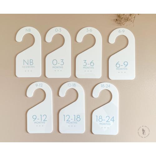 Acrylic Baby Closet Dividers | Closet Dividers Baby | Clothes Size Markers for Babies | Organize Baby&#39;s Closet | Baby Shower Gift Ideas