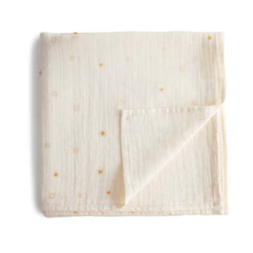 Organic Cotton Mushie Baby Muslin Swaddle Blanket
